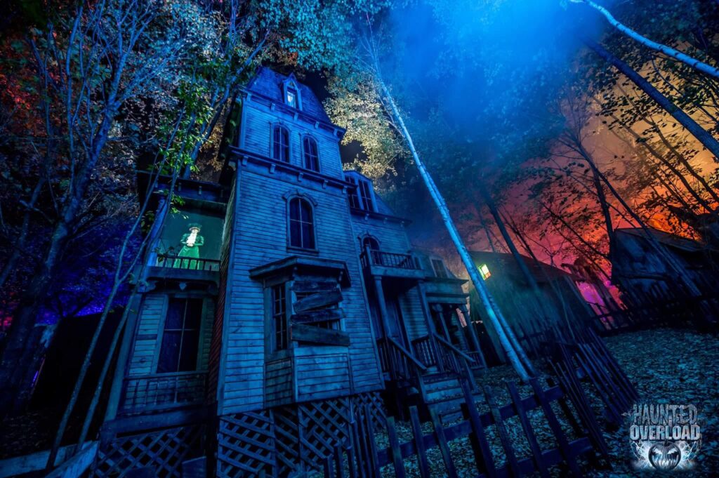Photo of the Haunted Overload at DeMeritt Hill Farm in Lee, NH. Photo by Artifact Imges